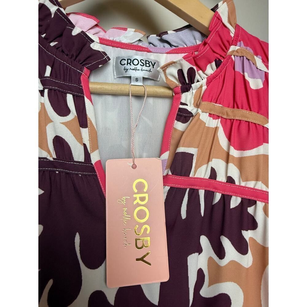 Crosby by Mollie Burch Bradley Mini Dress in Mod Poppy NWT Sz. S - Picture 4 of 7